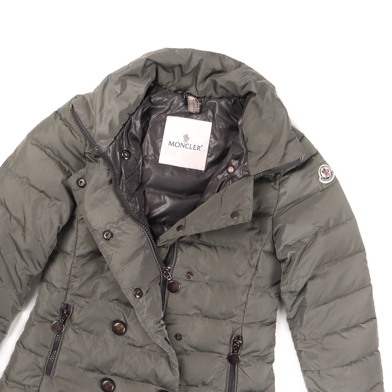 Moncler Authentic Moncler Cappottino Kids Down Long Jacket Olive Size XXS / US 00 / IT 34 - 2 Thumbnail