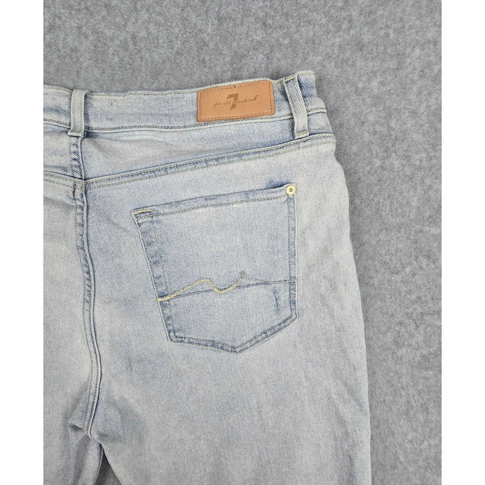 7 For All Mankind 7 for All Mankind 31 Josephina Distressed Button Fly Jeans Size 31" - 10 Thumbnail