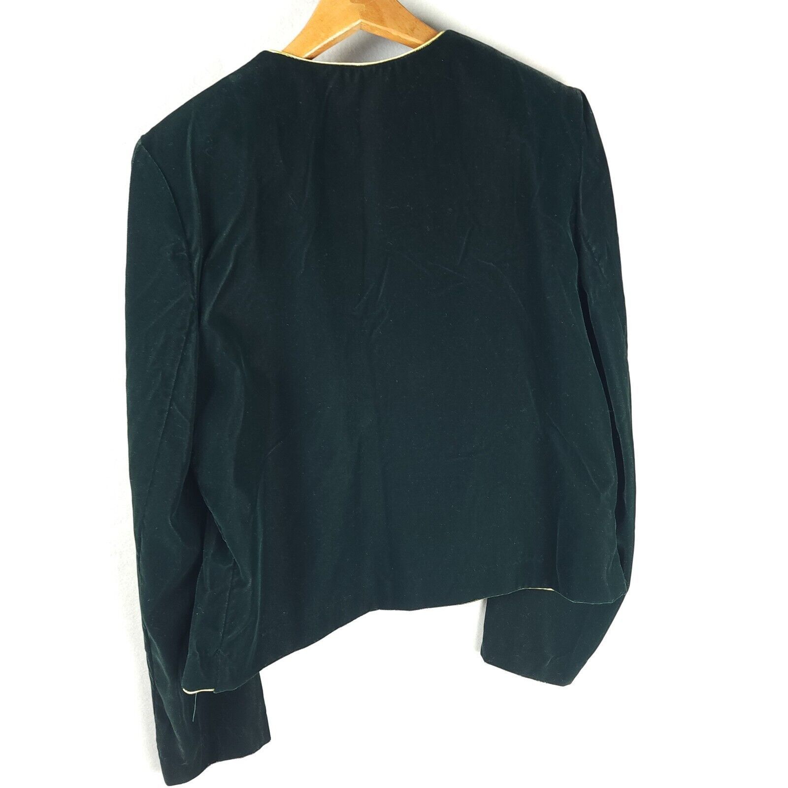 Vintage Norton McNaughton Crushed Velvet Blazer Green Size 6 Size M / US 6-8 / IT 42-44 - 7 Thumbnail
