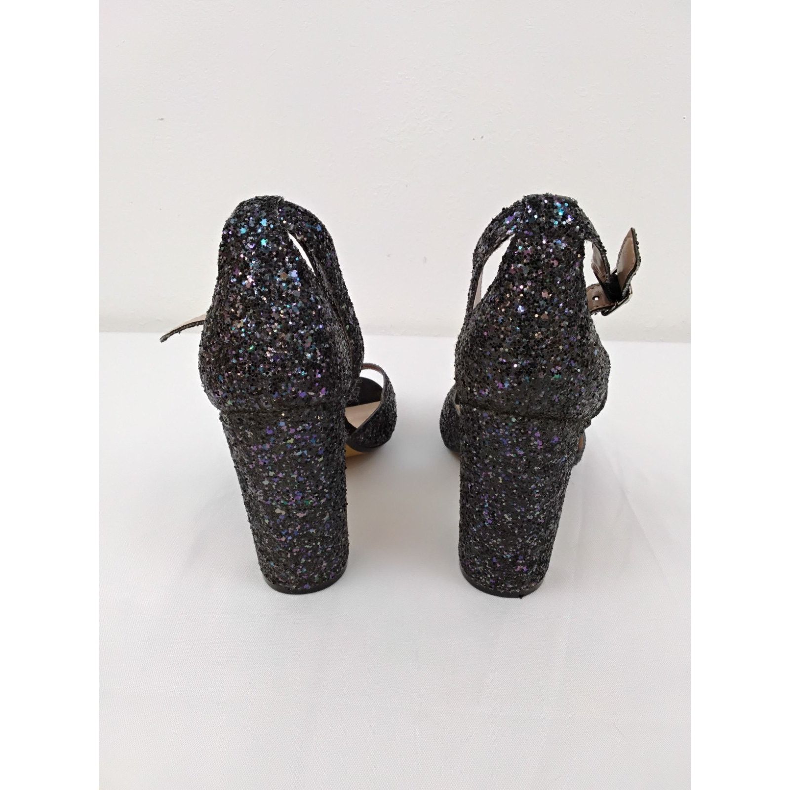 Betsey Johnson Betsey Johnson Glissten Black Glitter Heels Women's 8 #Z5105 Size US 8 / IT 38 - 9 Thumbnail