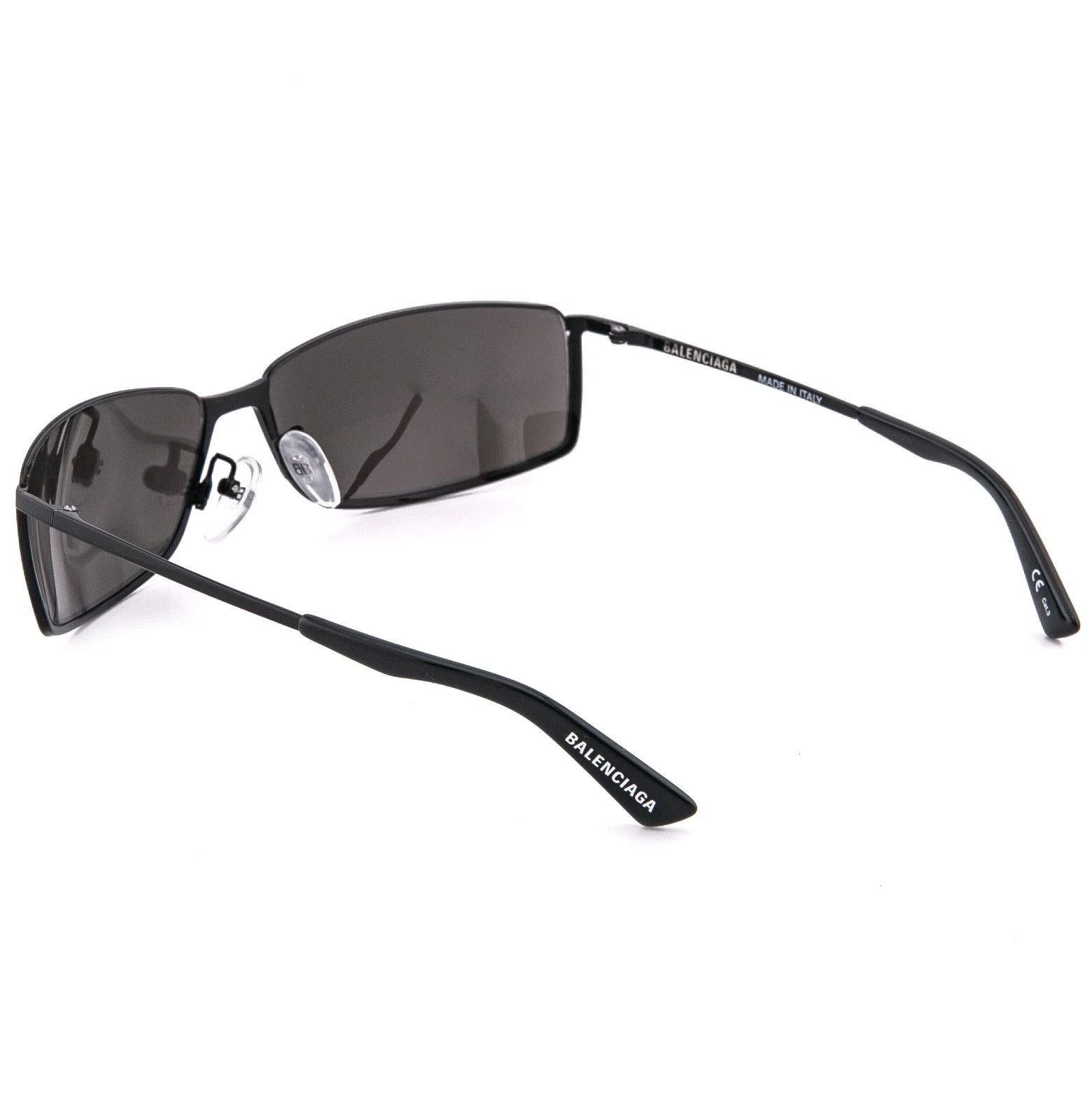 Balenciaga BALENCIAGA BB0094S AGENT Black Logo Print Wrap 0094 001 Size ONE SIZE - 2 Thumbnail