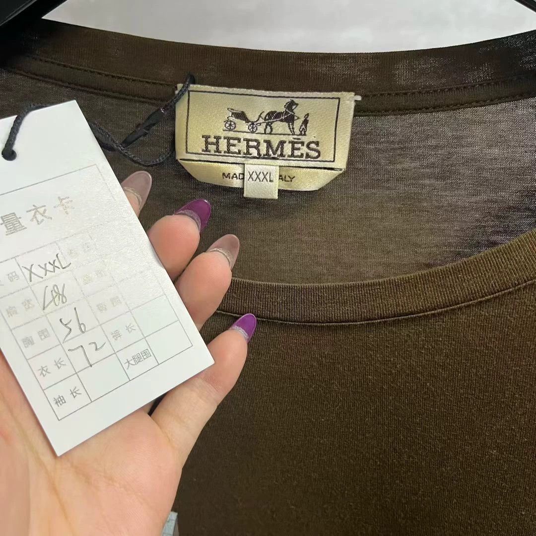 Hermes hermes brown graphic short sleeve t-shirt Size US XXL / EU 58 / 5 - 3 Thumbnail