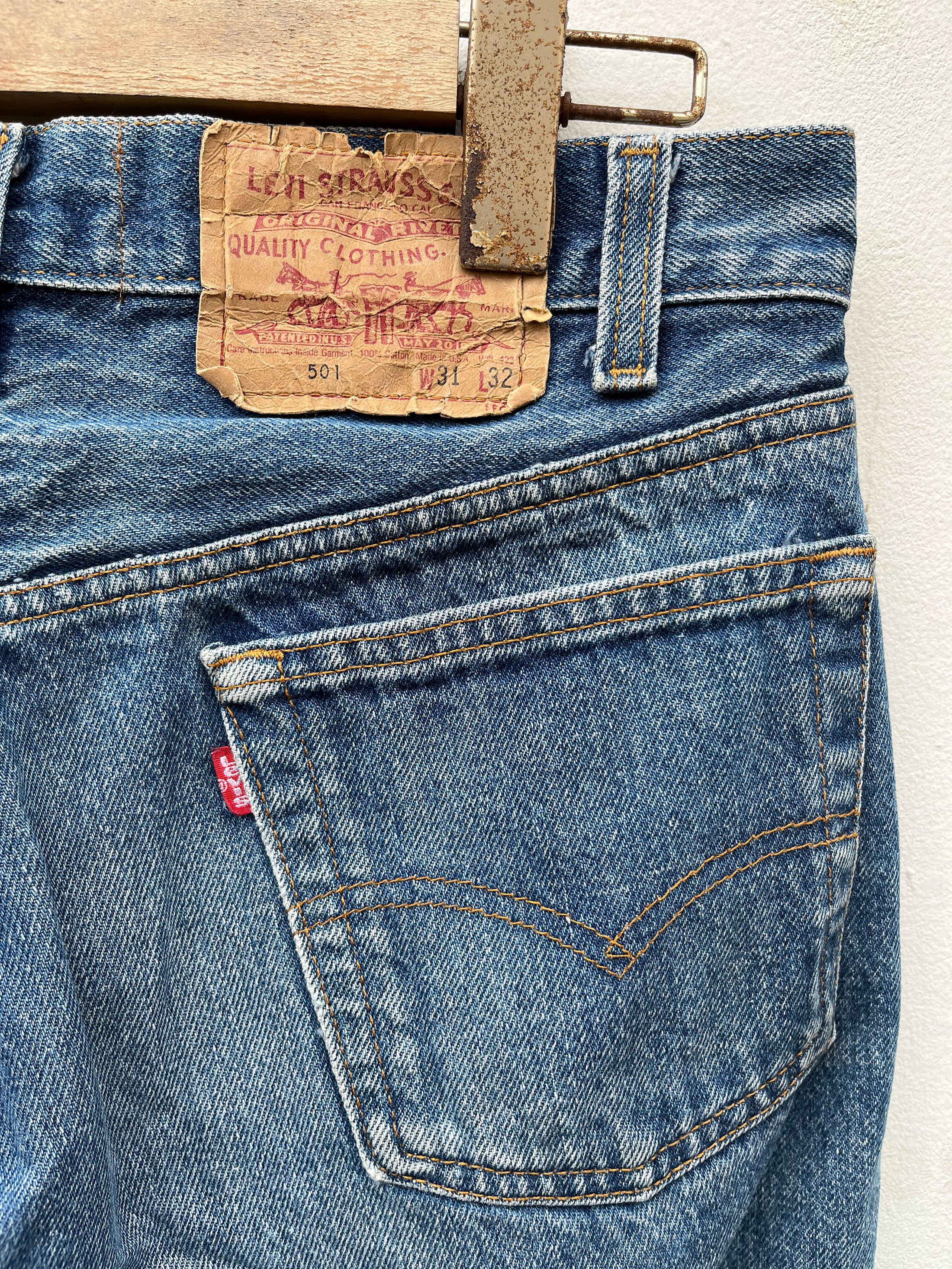 Levi's Vintage Clothing Vintage Levis Usa Cropped Jeans Size US 30 / EU 46 - 5 Thumbnail