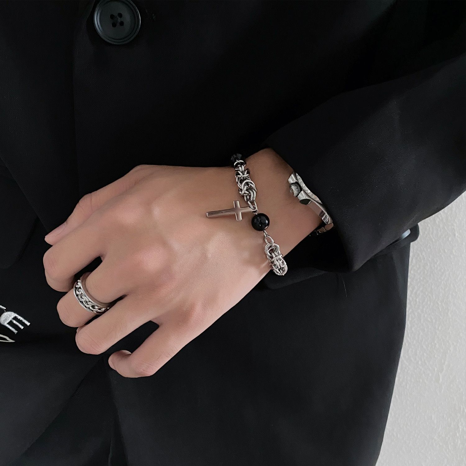 Jewelry Cross Rare Bracelet Y2K Punk Chain Gotch Bracelets Chains Size ONE SIZE - 4 Thumbnail