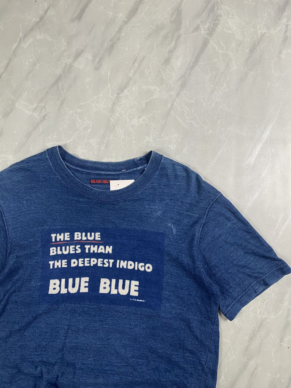 Blue Blue Japan Vintage Blue Blue Japan Denim Indigo Tee Size US M / EU 48-50 / 2 - 2 Thumbnail