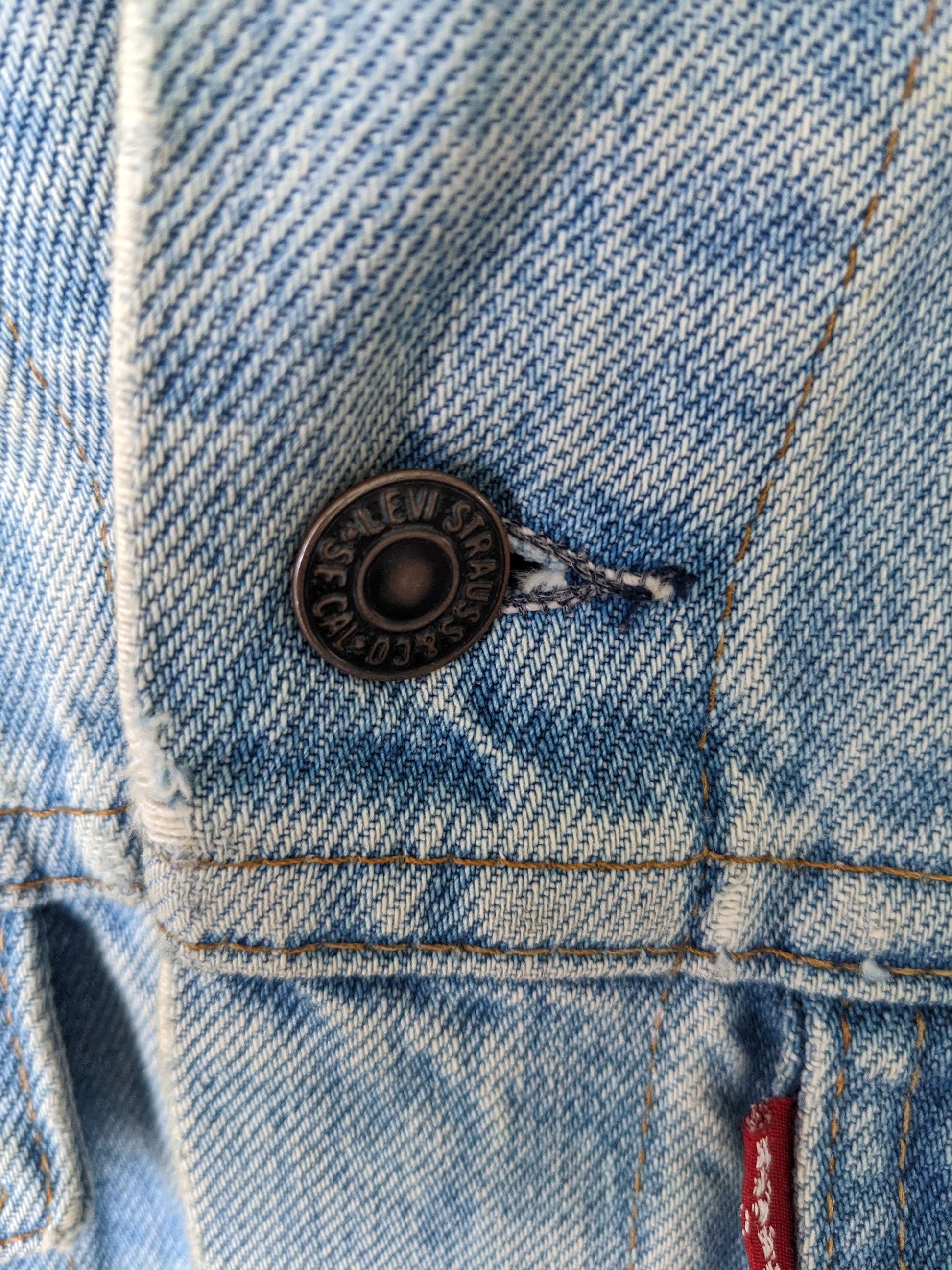 Japanese Brand × Levi's × Vintage Vintage Levis Denim Jacket Custom Made Size US S / EU 44-46 / 1 - 15 Thumbnail