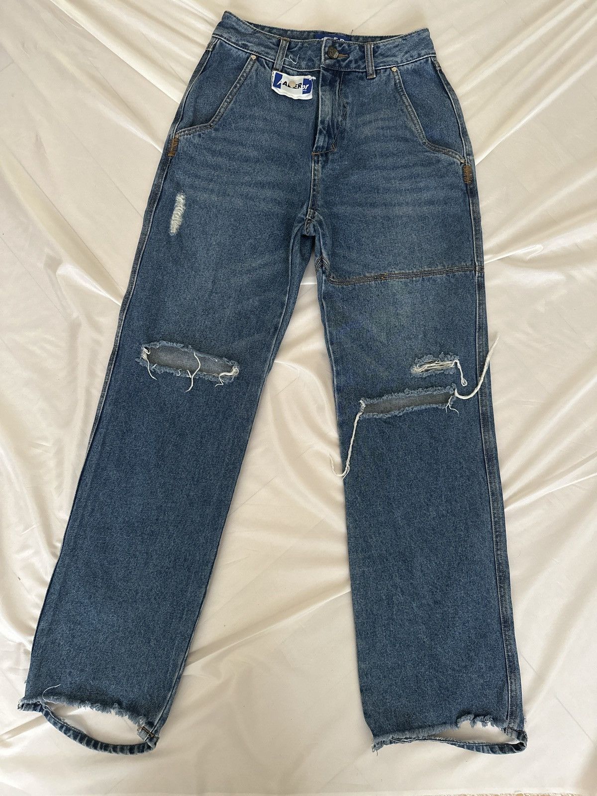 Ader Error × Zara Ader Error x Zara patchwork wide leg jeans