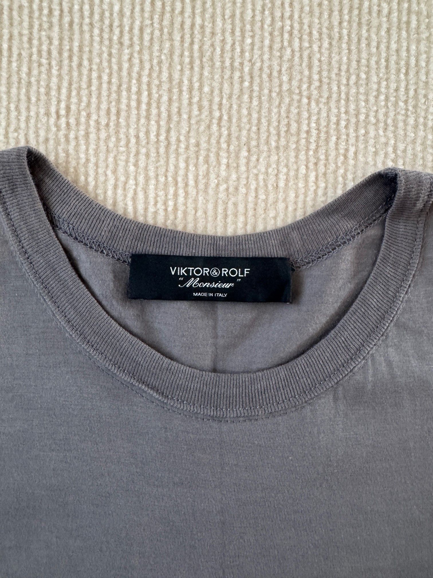 Viktor & Rolf Viktor & Rolf Monsieur Gold Emblem Graphic Print T-Shirt Size US XL / EU 56 / 4 - 3 Thumbnail