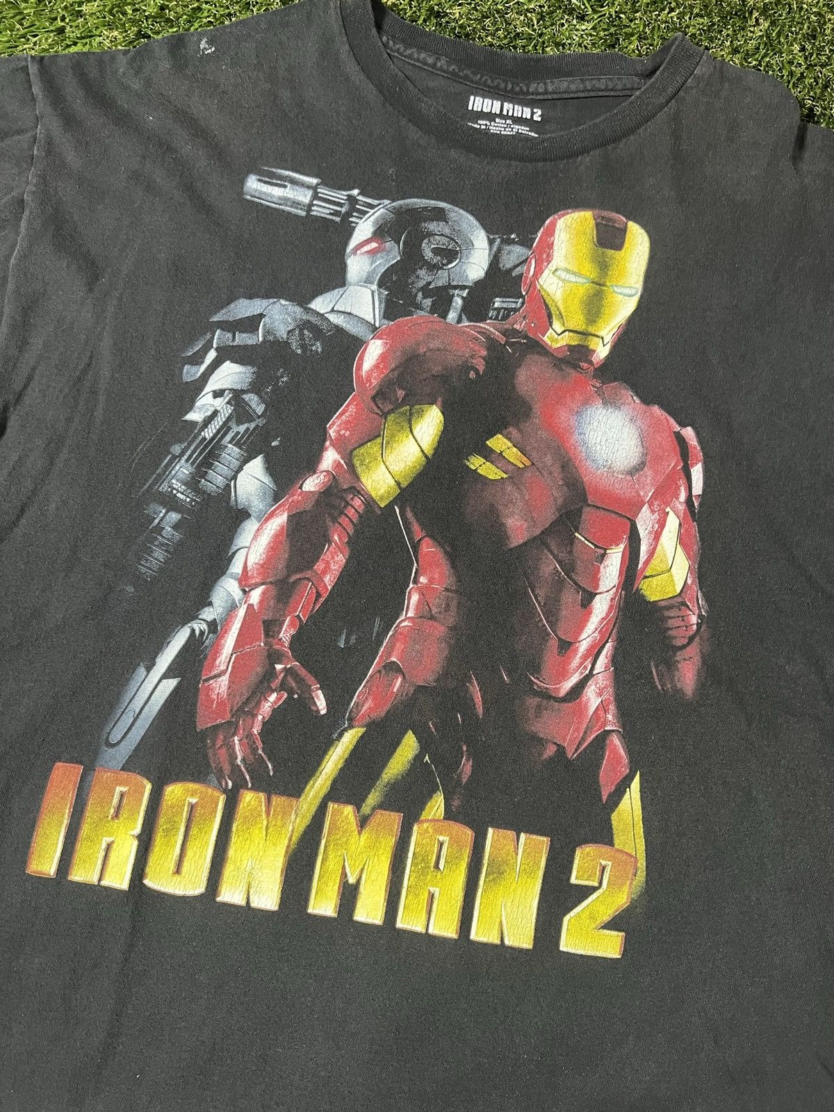 Marvel Comics Vintage Y2K Faded Tony Stark Marvel Iron Man 2 Superhero Tee Size US XL / EU 56 / 4 - 2 Thumbnail