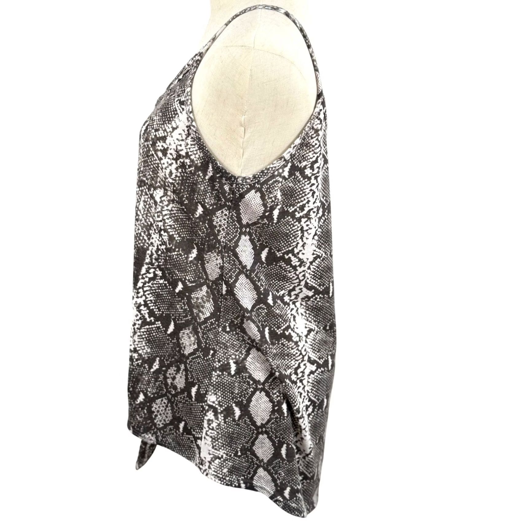 Vintage Fifth Ray Tank Top Small Snakeskin Camisole Trendy Crisscross Festival Tie Front Size S / US 4 / IT 40 - 3 Thumbnail