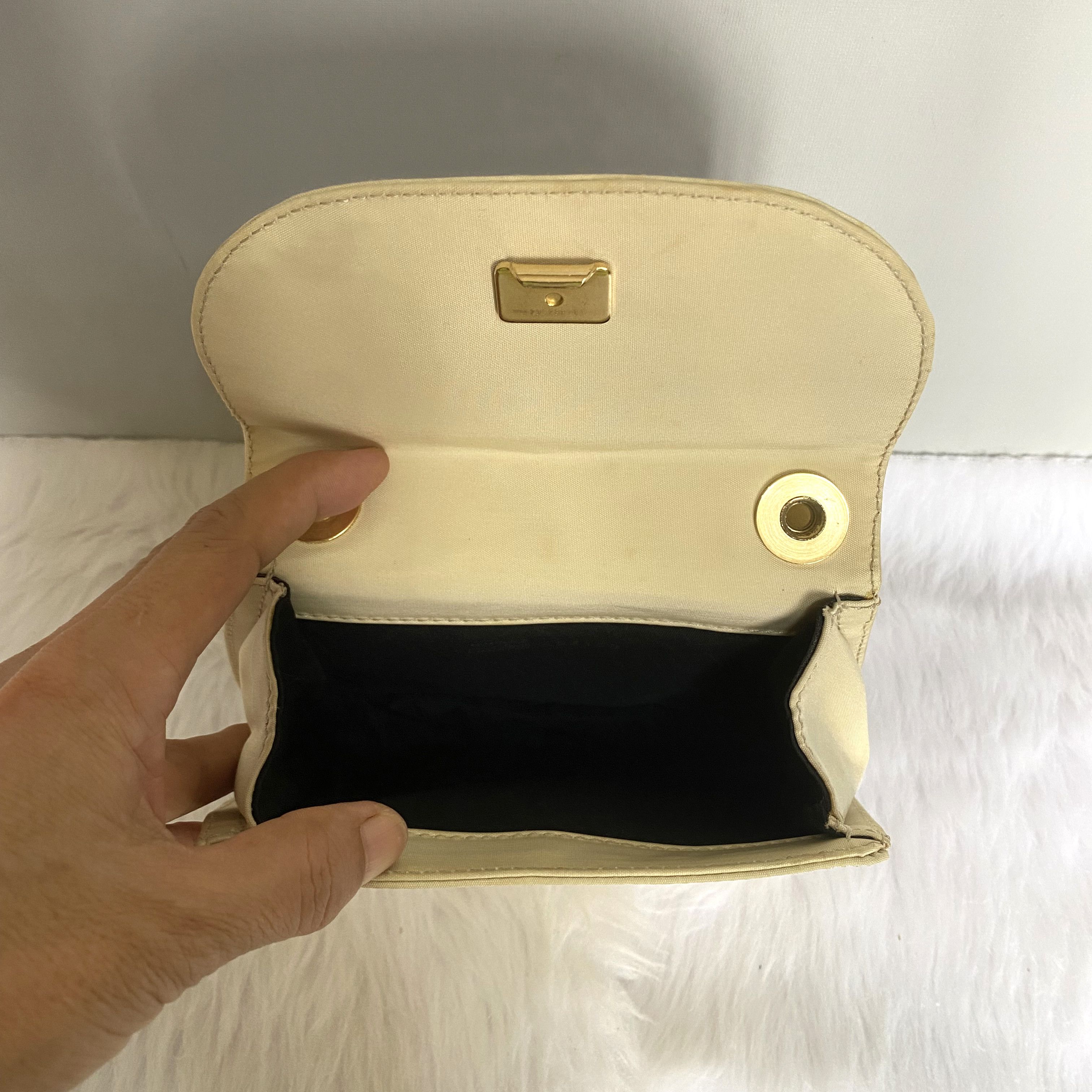 Moschino × Vintage MOSCHINO REDWALL Vintage Nylon & Leather Small Satchel Bag Size ONE SIZE - 11 Thumbnail