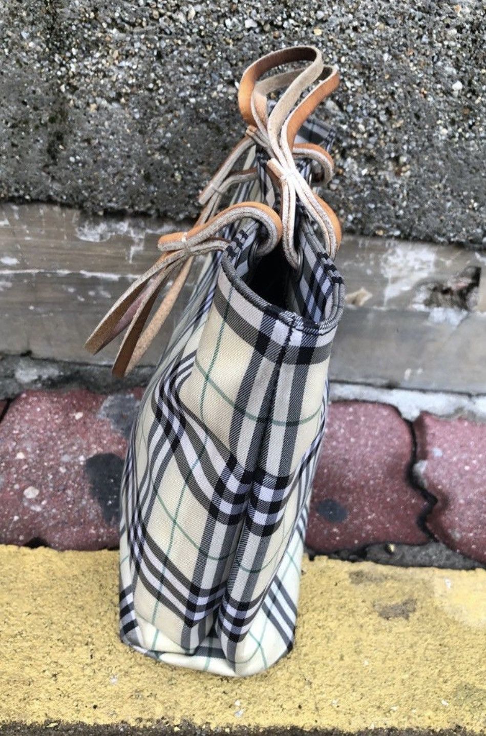 Burberry × Burberry Prorsum Burberry classic check handbag small Made in Italy leather Size ONE SIZE - 3 Thumbnail