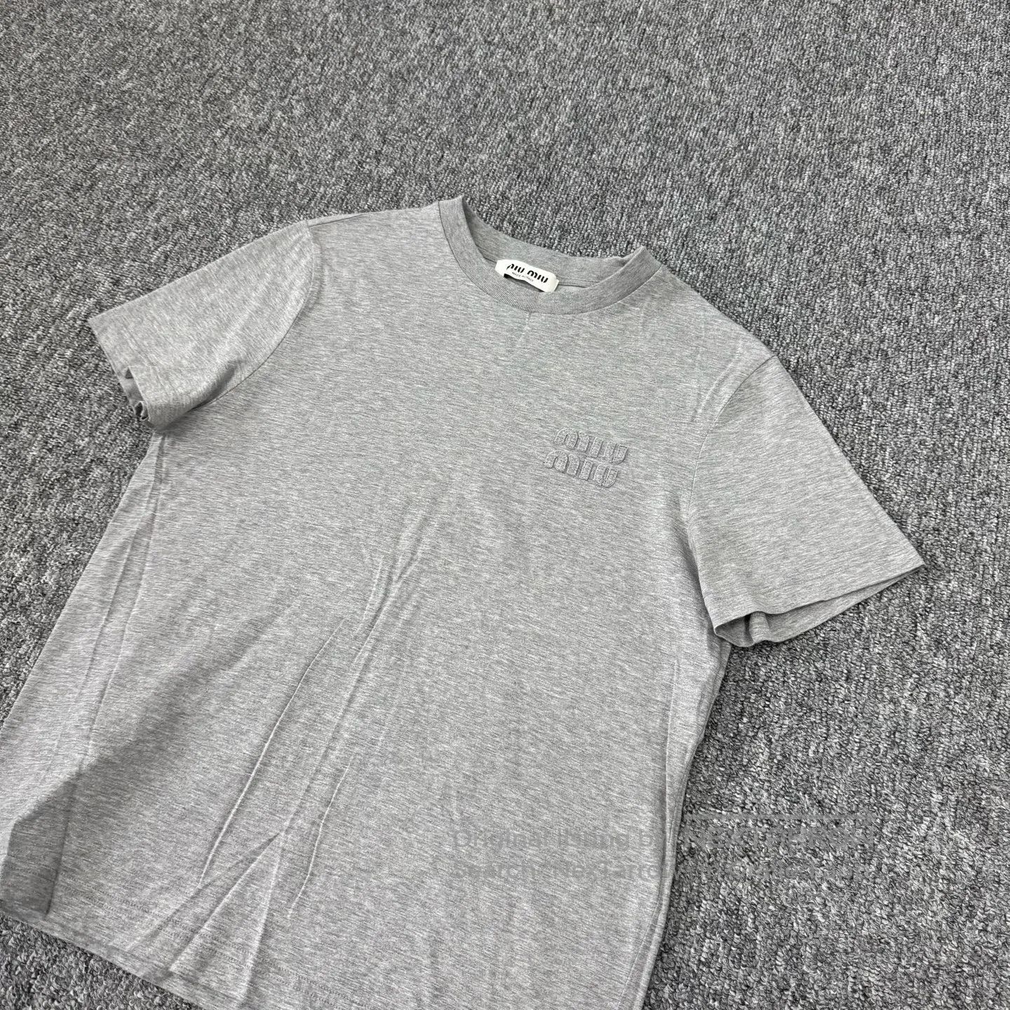 Miu Miu miu miu Alphabet logo short-sleeved T-shirt| Size M / US 6-8 / IT 42-44 - 3 Thumbnail