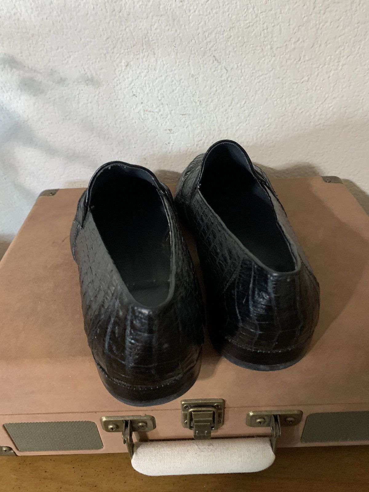 Bally × Vintage Cayman Croc slip on Penny loafers Size US 9 / EU 42 - 5 Thumbnail