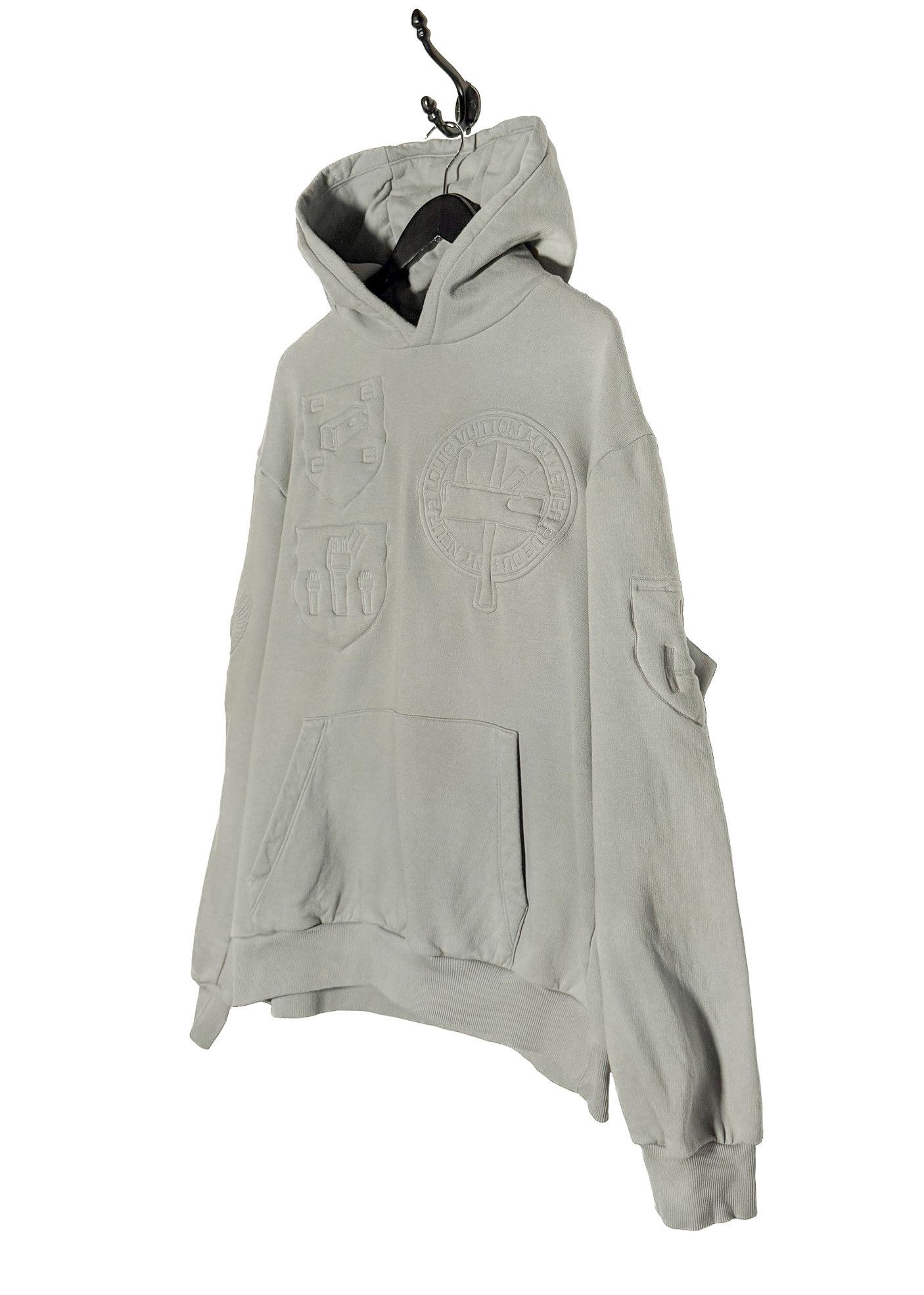 Louis Vuitton Louis Vuitton 2019 3D Padded Monogram Grey Hoodie Size US XL / EU 56 / 4 - 2 Thumbnail