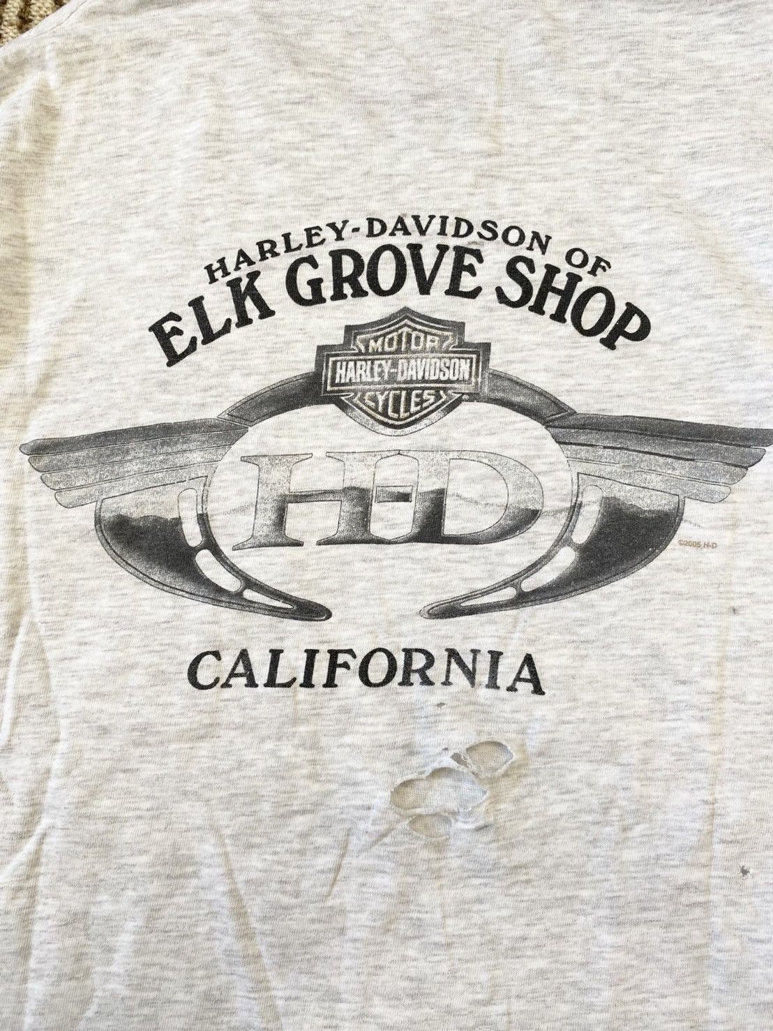 Harley Davidson × Vintage Vintage Y2K Distressed Harley Davidson Pocket T-Shirt Size US L / EU 52-54 / 3 - 10 Thumbnail