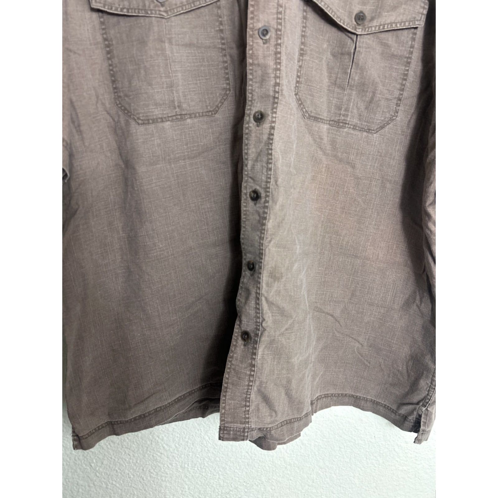 High Sierra VINTAGE High Sierra Mens XXL Short Sleeve Brown Cotton Shirt Size US XXL / EU 58 / 5 - 7 Thumbnail