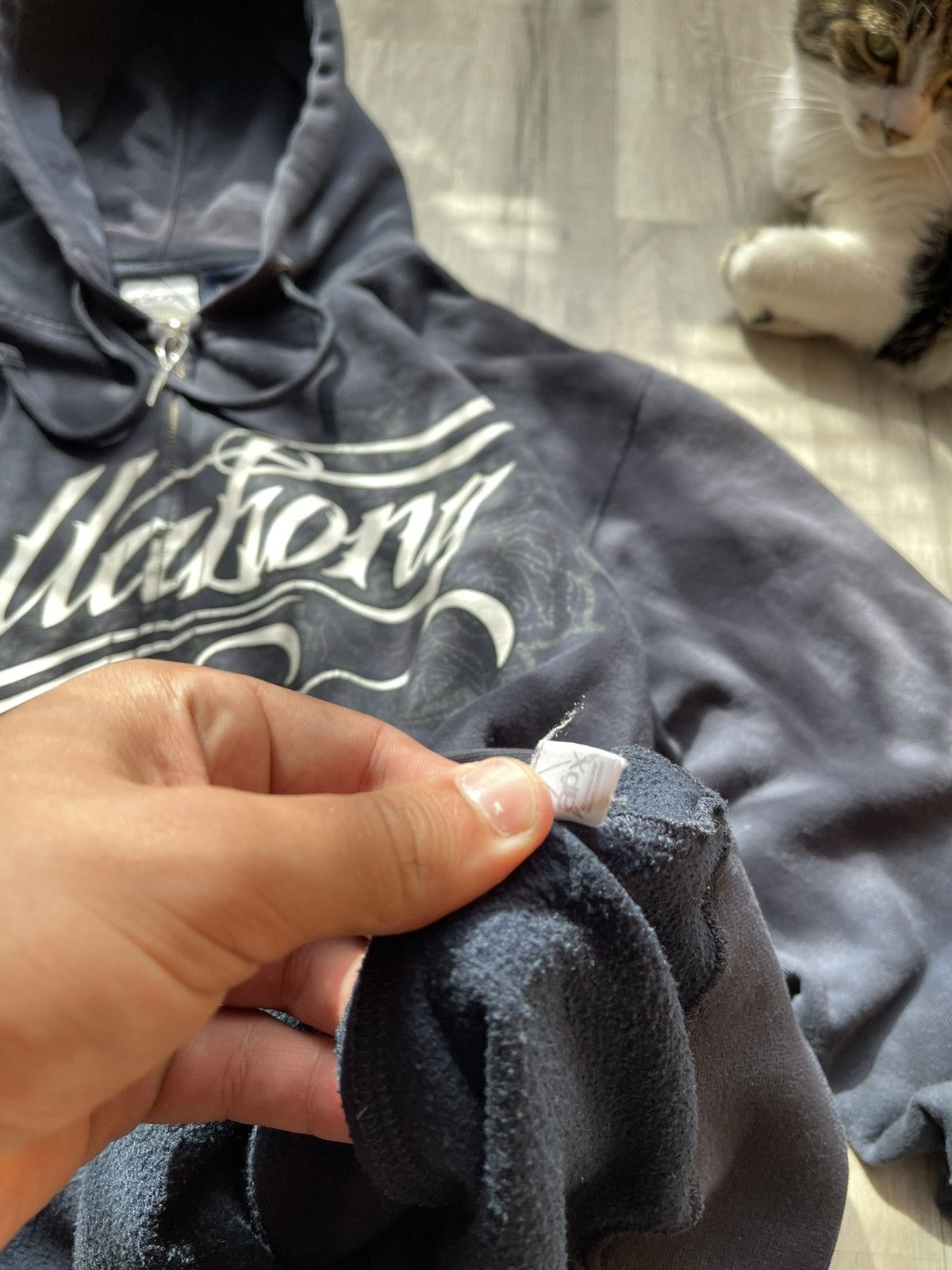 Billabong Vintage Distressed Billabong Crazy Zip Hoodie Big Logo Y2K Size US XL / EU 56 / 4 - 7 Thumbnail