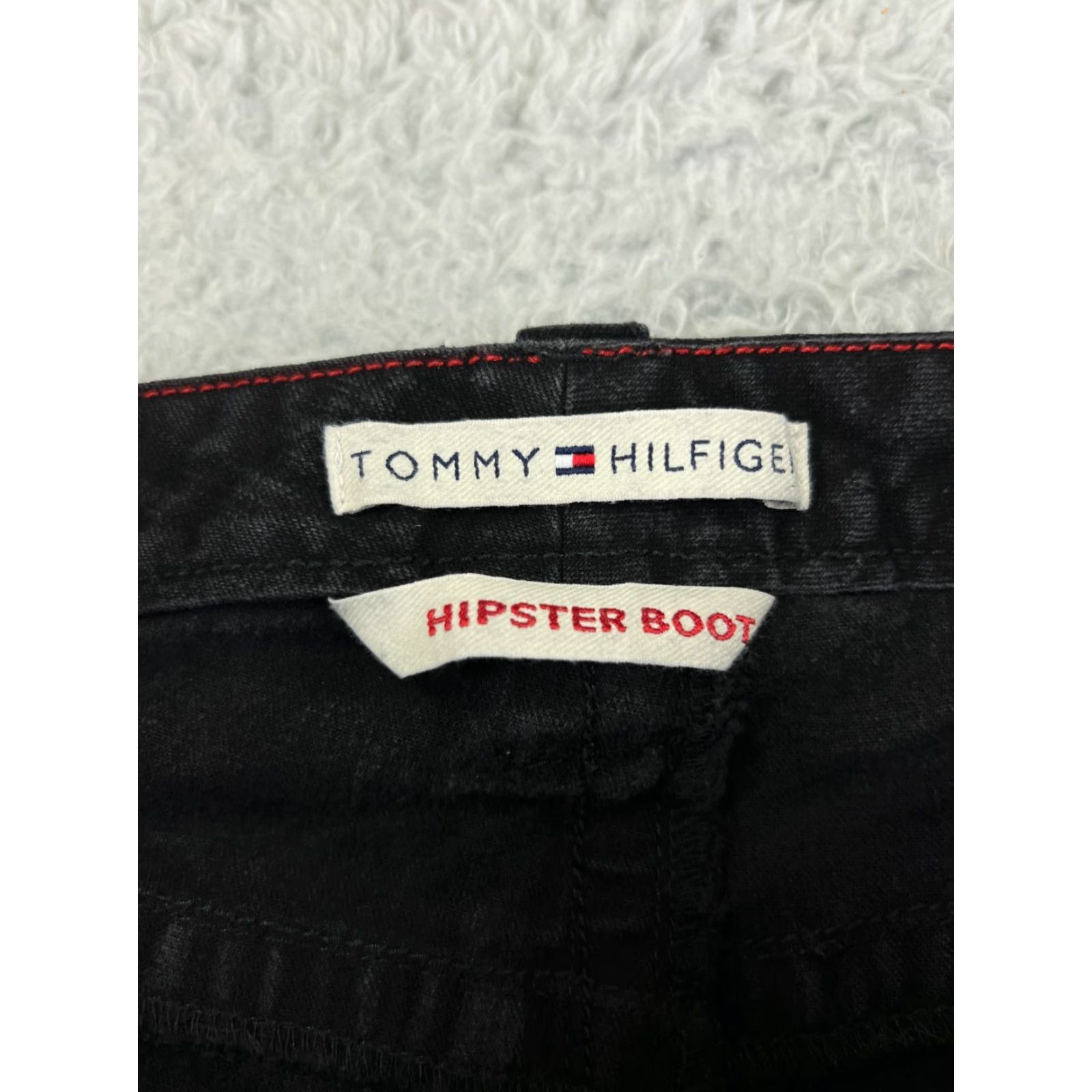 Tommy Hilfiger Tommy Hilfiger Jeans Womens 10 Black Denim Bootcut Mid Hipster Size 32" / US 10 / IT 46 - 3 Thumbnail