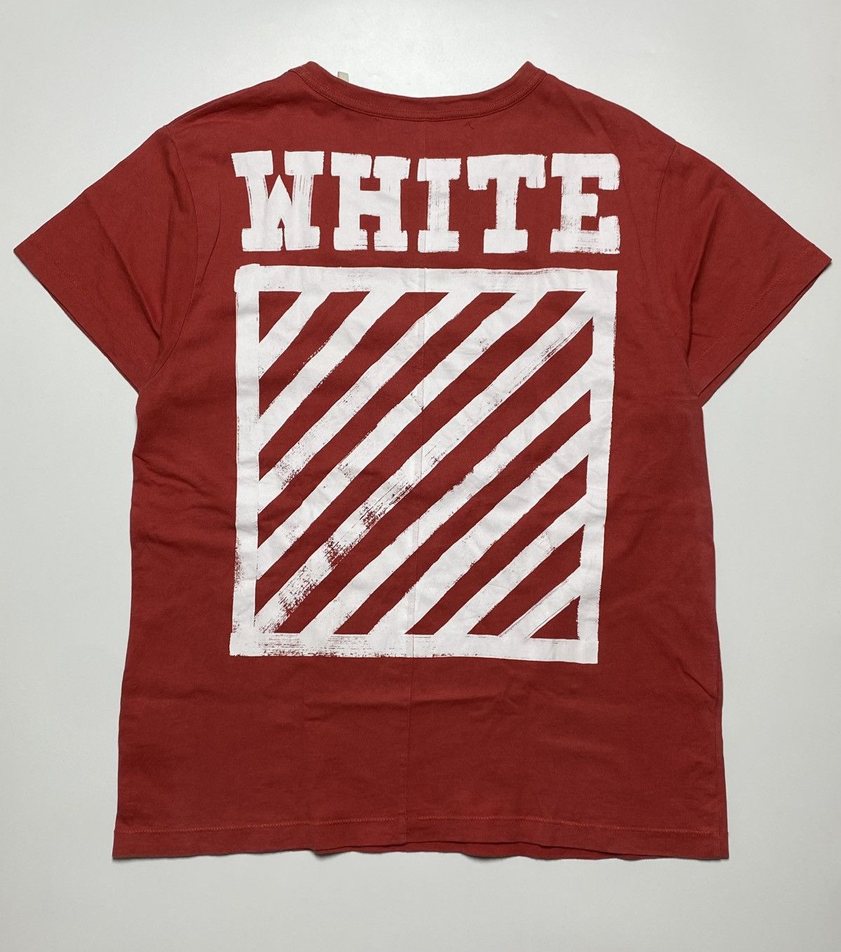 Off-White Off-White Brushed Diagonal Logo T-Shirt Size US M / EU 48-50 / 2 - 1 Thumbnail