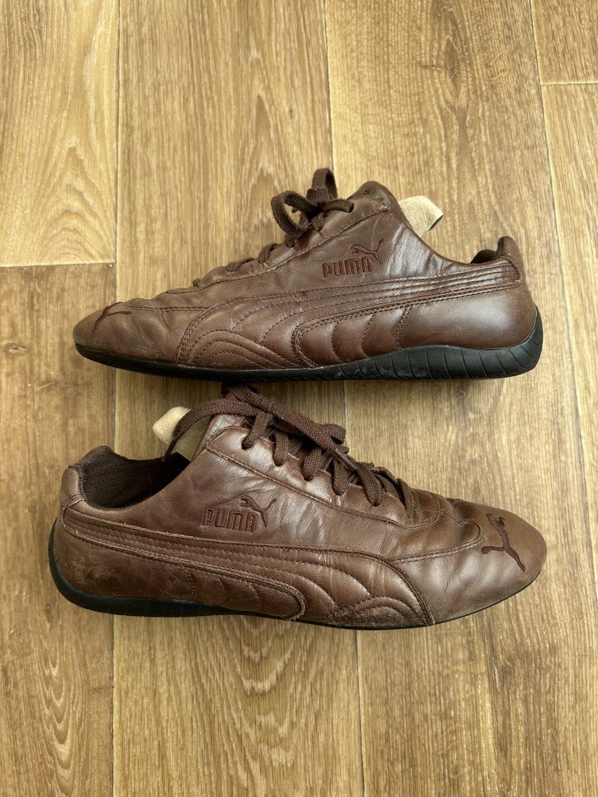 Puma × Streetwear × Vintage Vintage Puma Speedcat Leather Brown 
