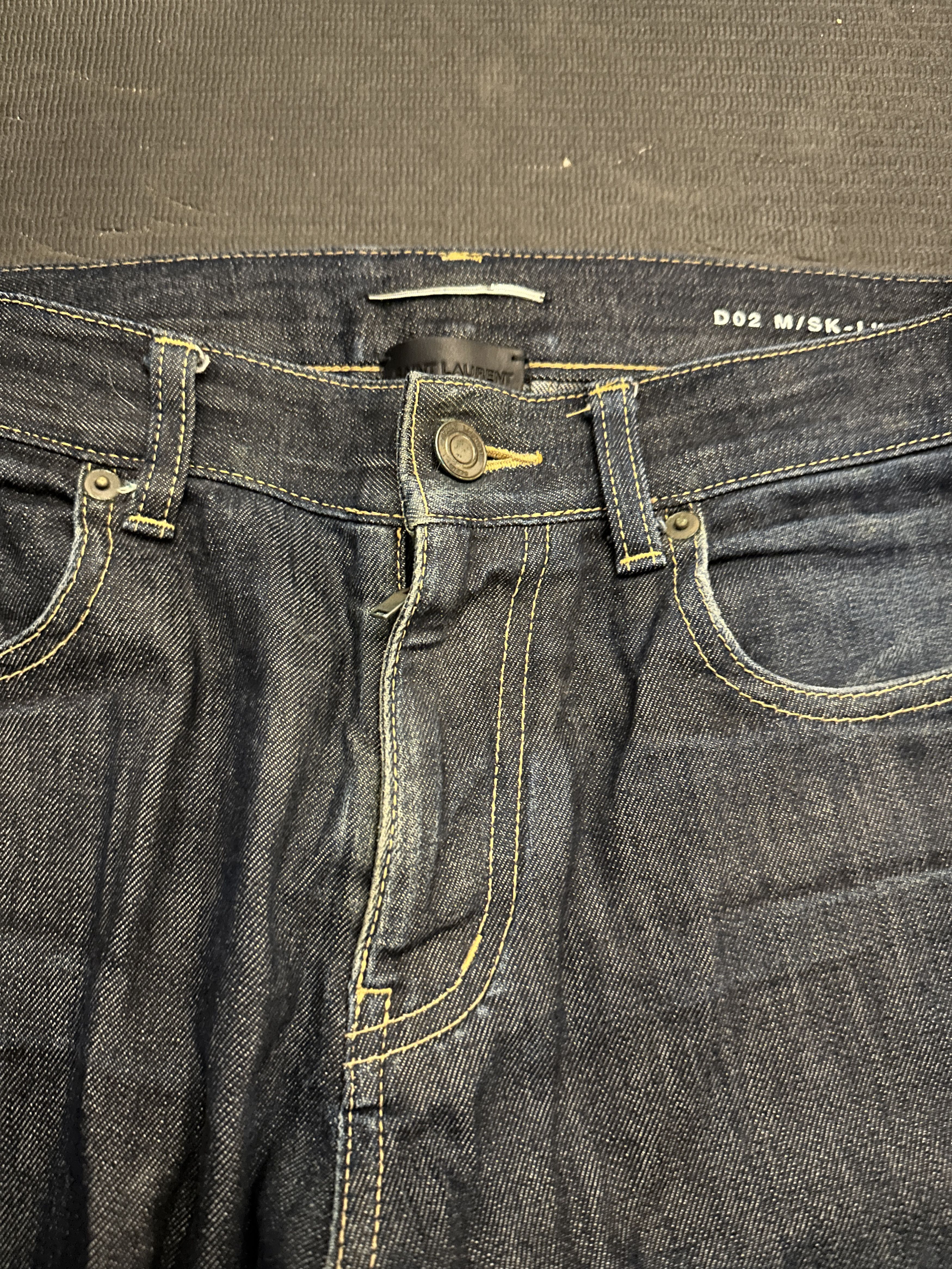 Saint Laurent Paris 2013 Raw Blue D02 Denim Size 29 RARE Size US 29 - 2 Thumbnail