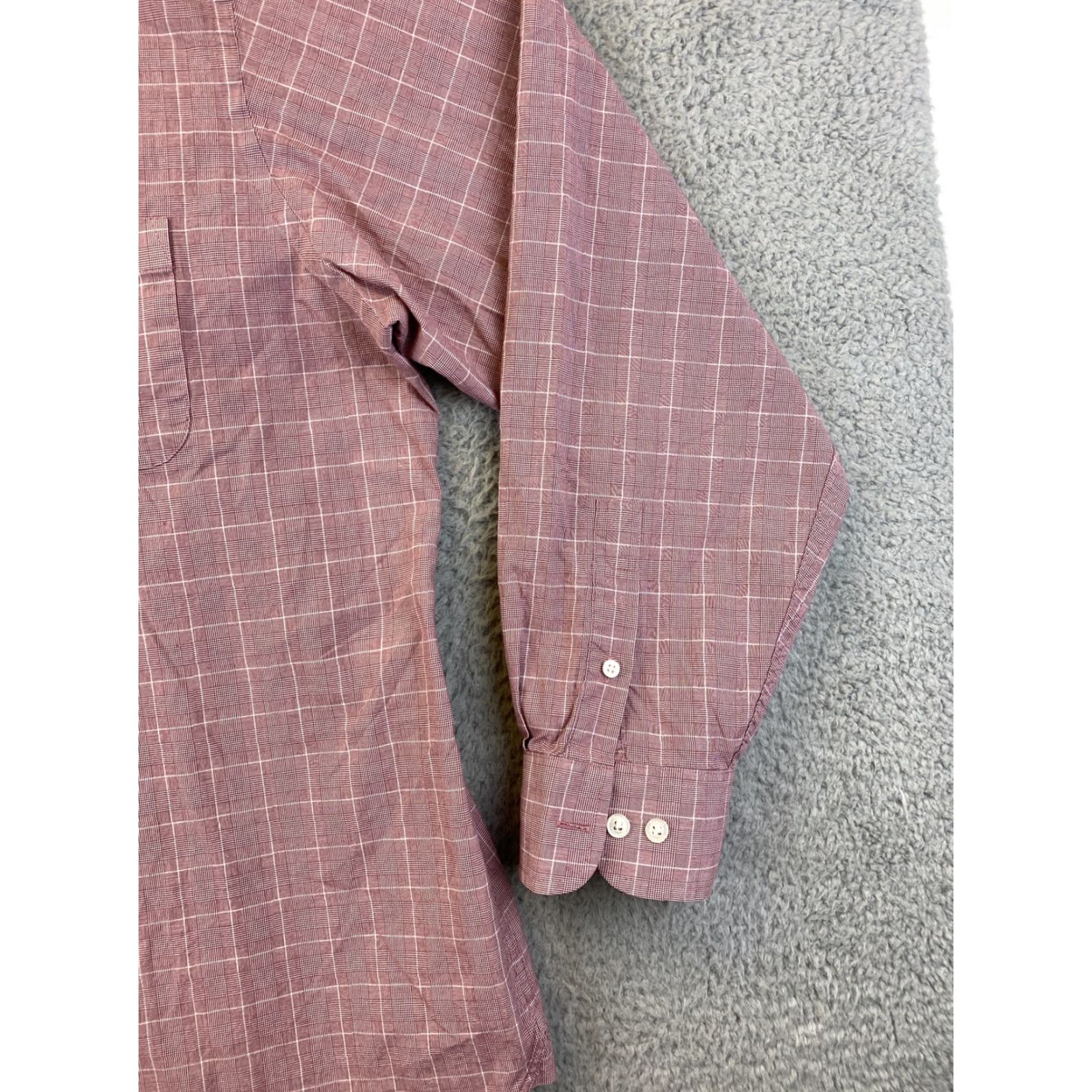 Cremieux Cremieux Classic Dress Shirt Size XXL Pink White Checks Button Mens / 80-33 Size 48R - 2 Thumbnail
