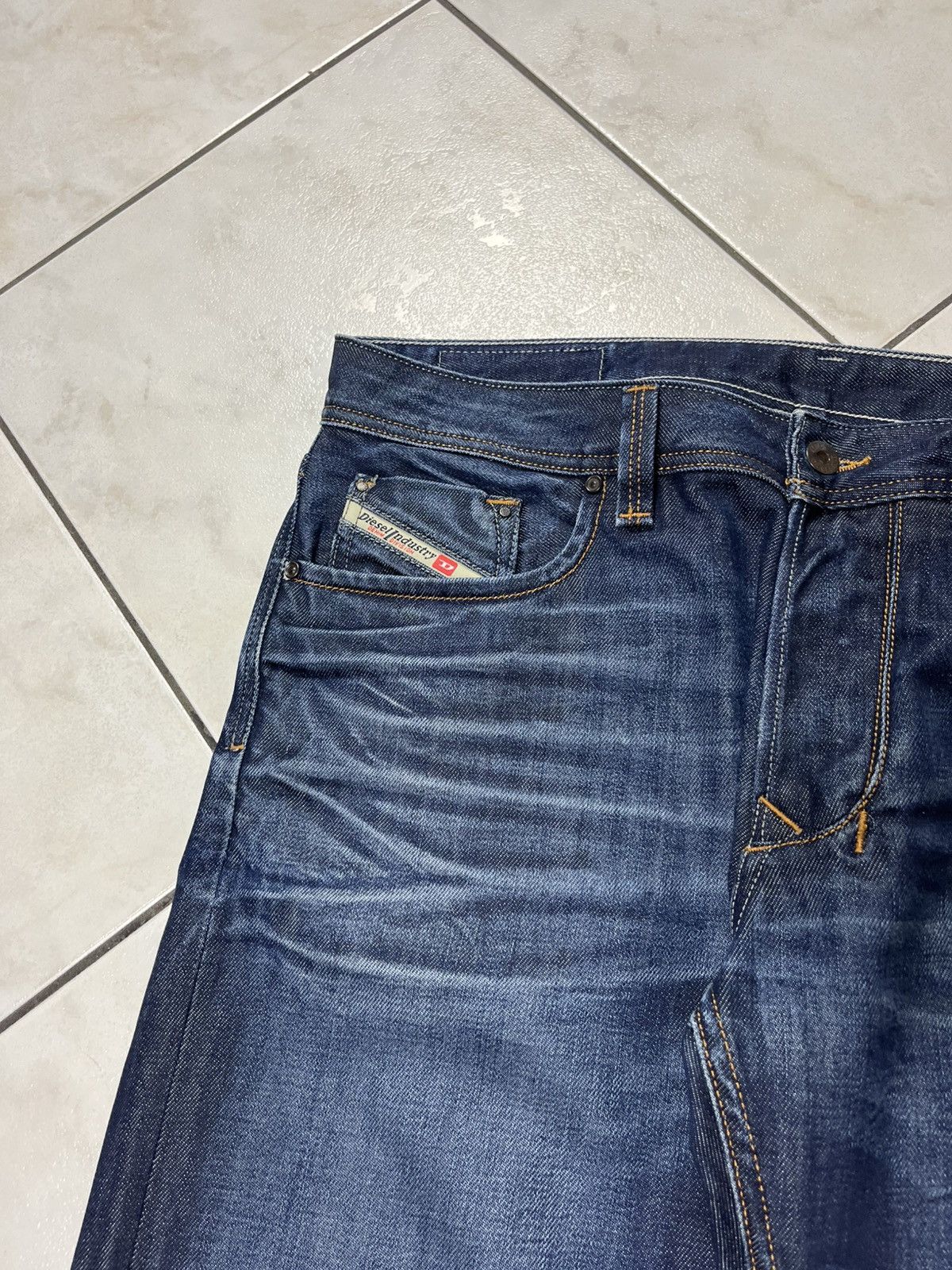 Diesel × Vintage Vintage Diesel larkee waxed y2k distressed denim jeans pants Size US 34 / EU 50 - 7 Thumbnail