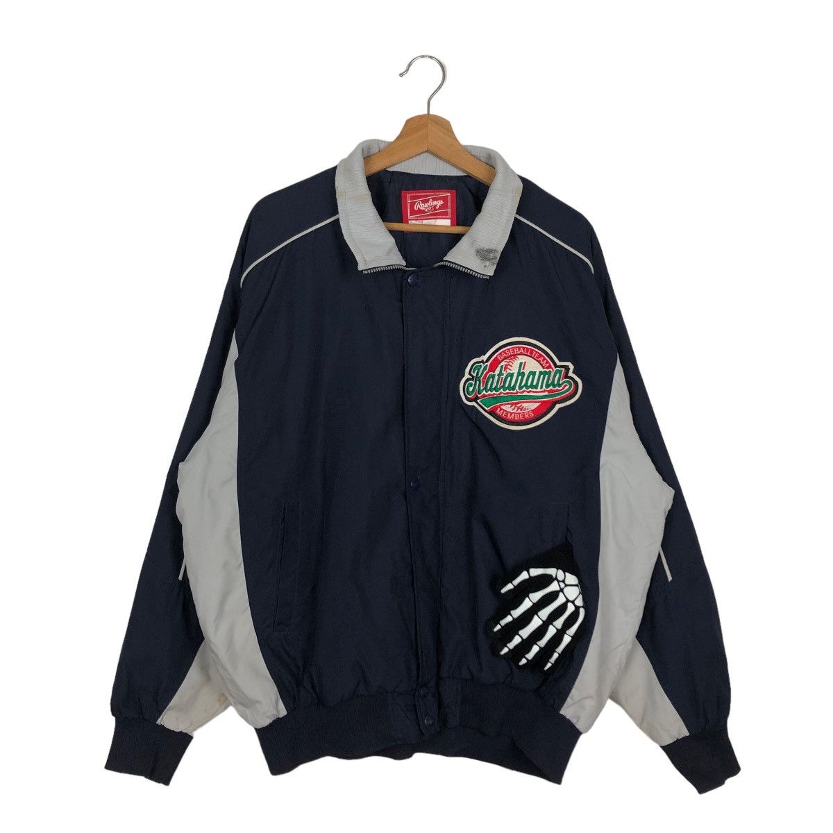 Japanese Brand VINTAGE BOMBER JACKET BASEBALL TEAM KATAHAMA BIG LOGO Size US M / EU 48-50 / 2 - 1 Thumbnail