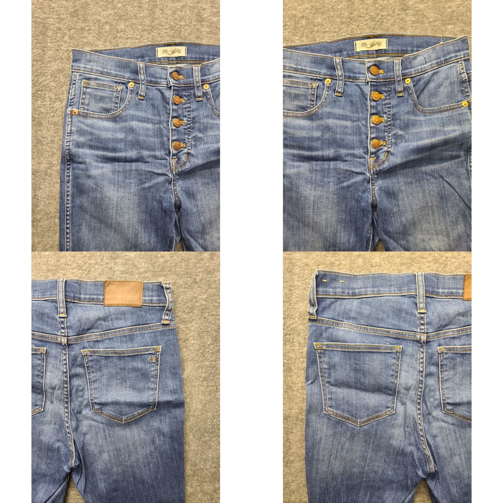Madewell Madewell Jeans Women’s 27 Slim High Rise Skinny Button Fly Stretch Denim Blue 5-Pocket Inseam 30 Regular Women Jeans Clothing Size 27" / US 4 / IT 40 - 9 Thumbnail