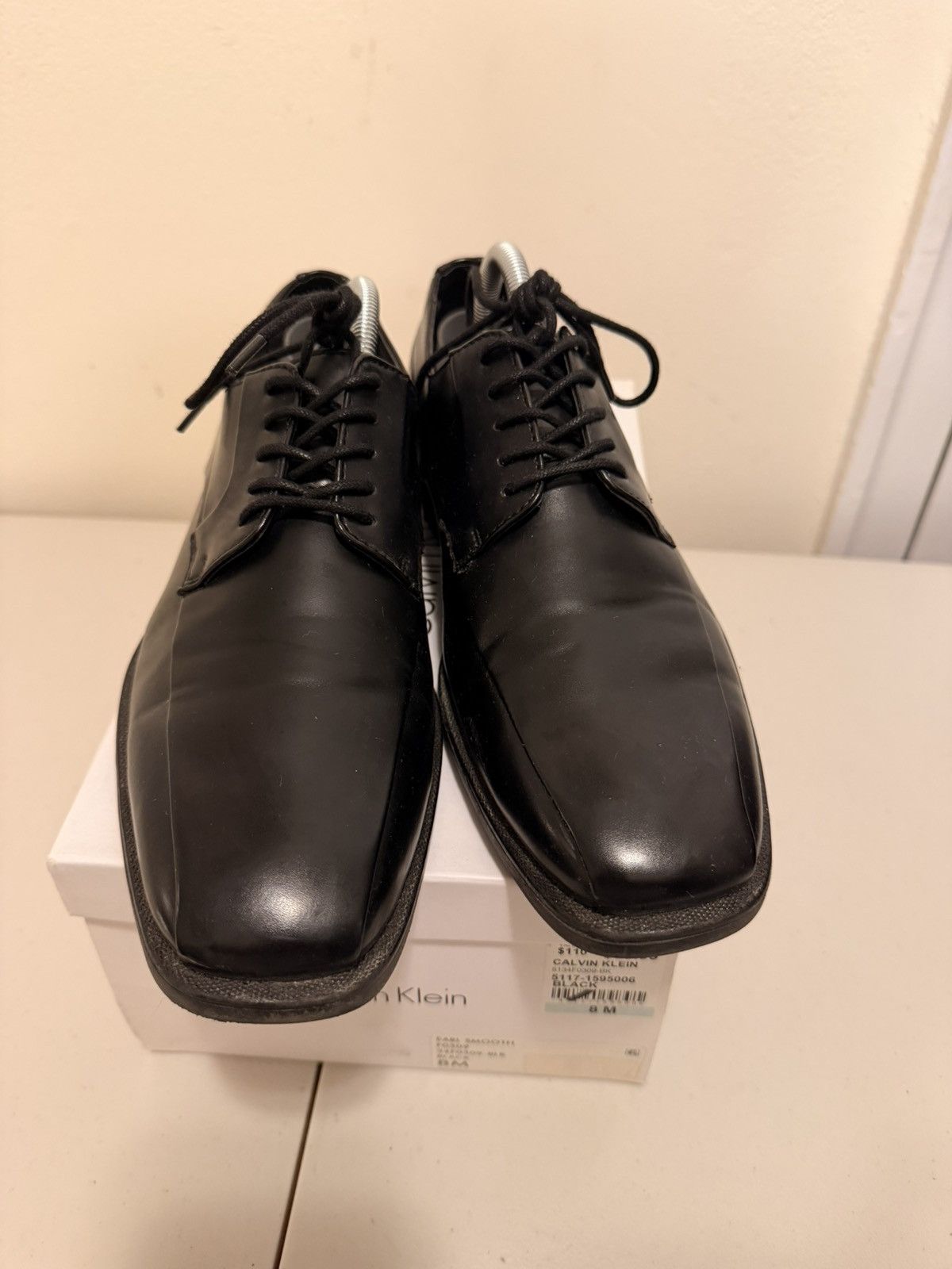 Calvin Klein Calvin Klein Earl Smooth Black Dress Shoes size 8 Men Size US 8 / EU 41 - 3 Thumbnail