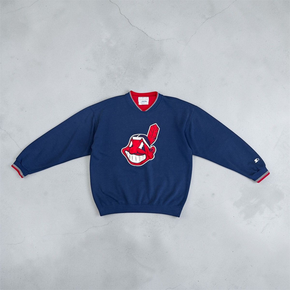Starter Vintage Starter Cleveland Guardians Indians Sweatshirt Men Size US L / EU 52-54 / 3 - 1 Thumbnail