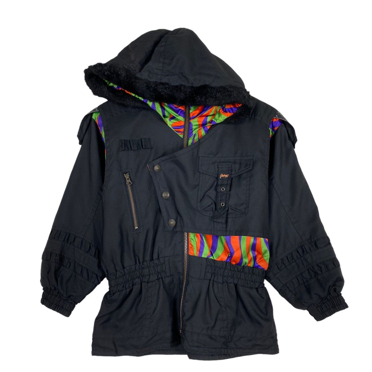 Japanese Brand Yodina xxx Hoodie Ski Jacket Multicolour Size US S / EU 44-46 / 1 - 1 Thumbnail