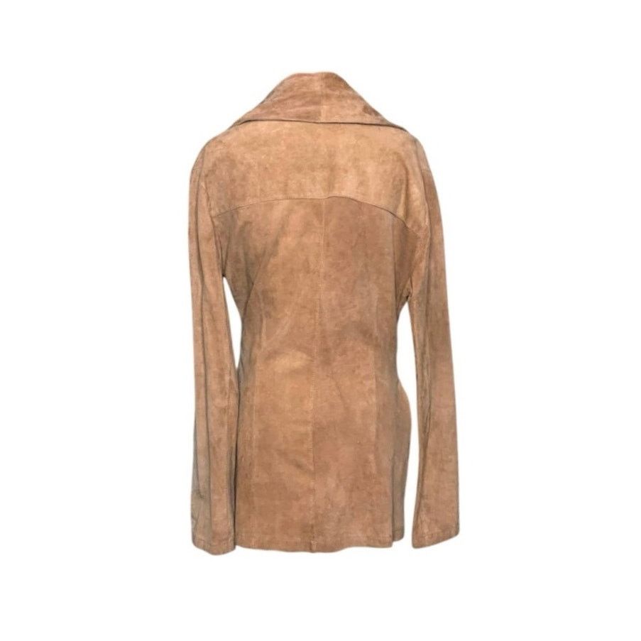 GOOSECRAFT Goosecraft beige tan leather suede belted coat size M Size M / US 6-8 / IT 42-44 - 2 Thumbnail