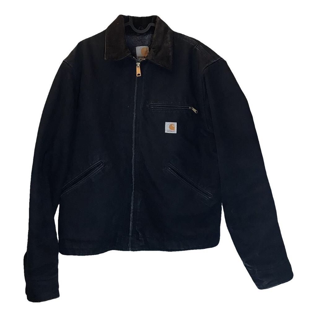 Carhartt × Japanese Brand × Vintage Early 2000s Distressed Fleece Lined Carharrt Detroit Jacket Size US M / EU 48-50 / 2 - 1 Thumbnail