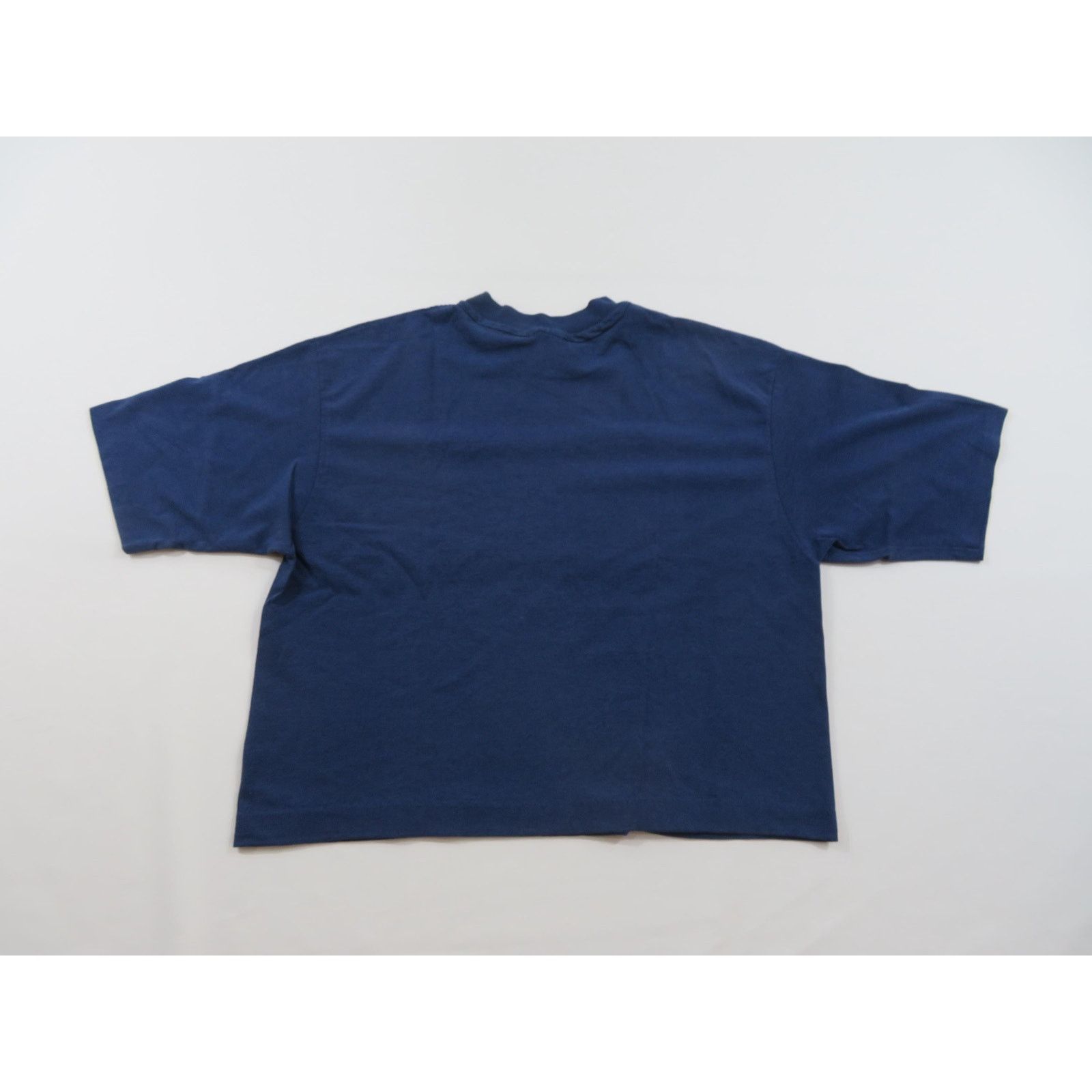 Hanes Hanes T-Shirt, Plain Blank Cropped, Navy Blue Sz L 1980s Size US L / EU 52-54 / 3 - 2 Thumbnail