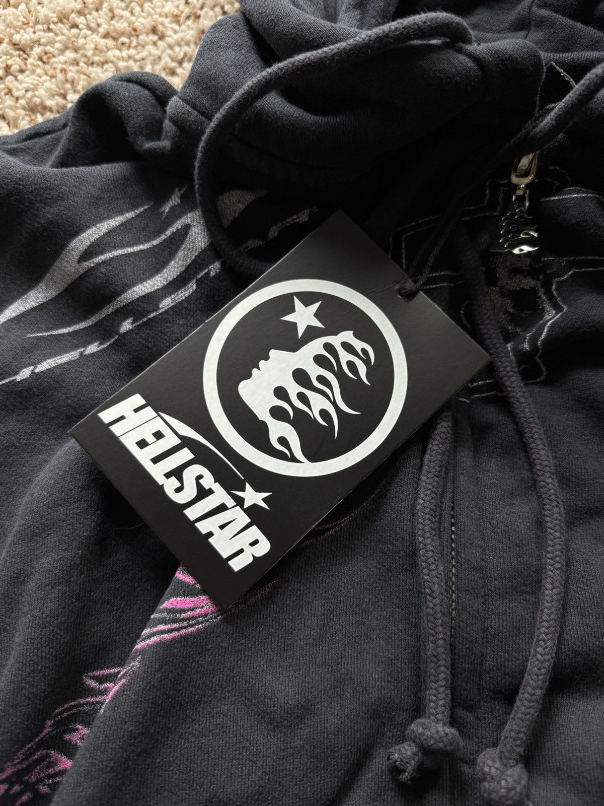 HELLSTAR Hellstar Graffiti Zip Up Hoodie Black Size US M / EU 48-50 / 2 - 14 Thumbnail