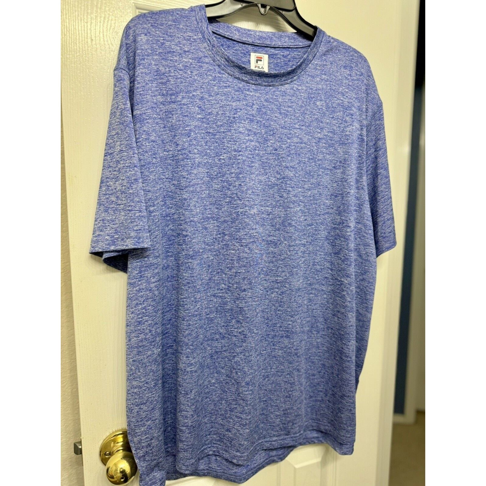 Fila FILA Pickleball Scallop Hem Tee In Atomic Blue Heather 3X Size 3XL / US 20-22 - 2 Thumbnail