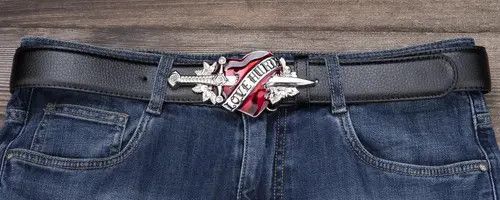 Other Silver Color White Belt Love Hunter Belt Punk Rock Gothic Size ONE SIZE - 3 Thumbnail