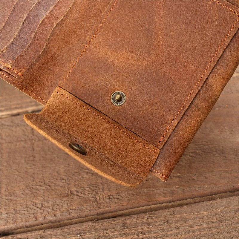 Japanese Brand × Leather Leather Wallet with Coins Pocket Size ONE SIZE - 5 Thumbnail