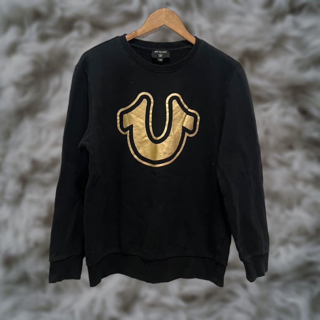 True Religion True Religion Men Crew Neck Sweatshirt Black Graphic Logo Size M Size US M / EU 48-50 / 2 - 1 Thumbnail