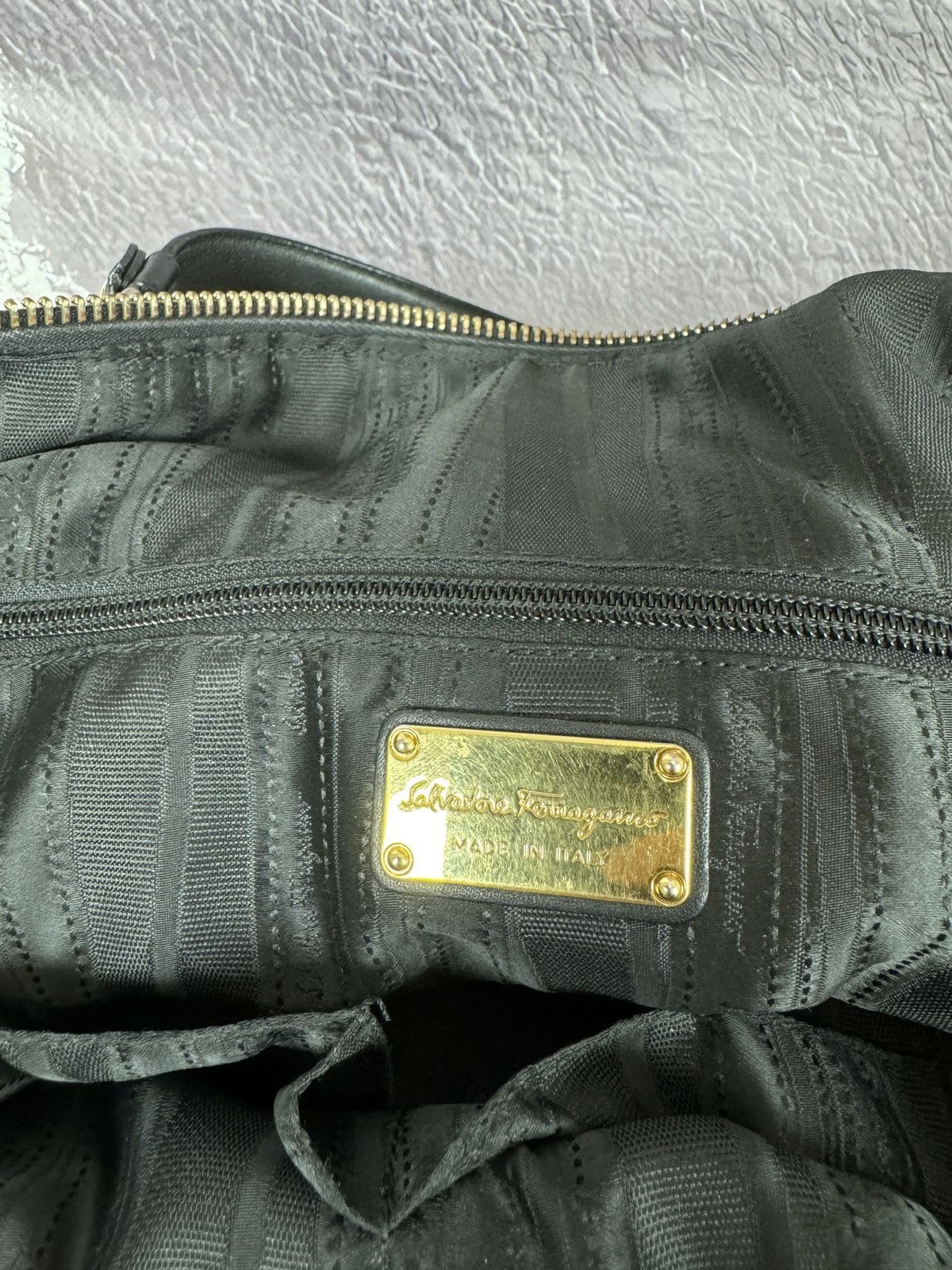 Salvatore Ferragamo Salvatore Ferragamo black leather handbag AU-21/D321 Size ONE SIZE - 18 Thumbnail