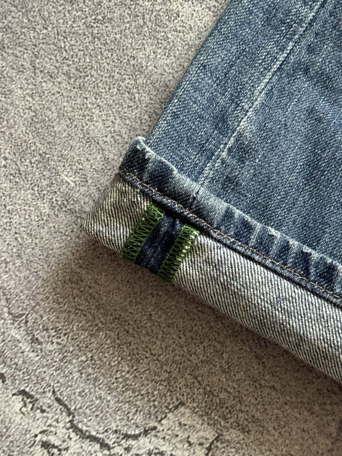 Japanese Brand The ninth 32/32 blue denim pant trouser Jean big logo scull Size US 32 / EU 48 - 11 Thumbnail