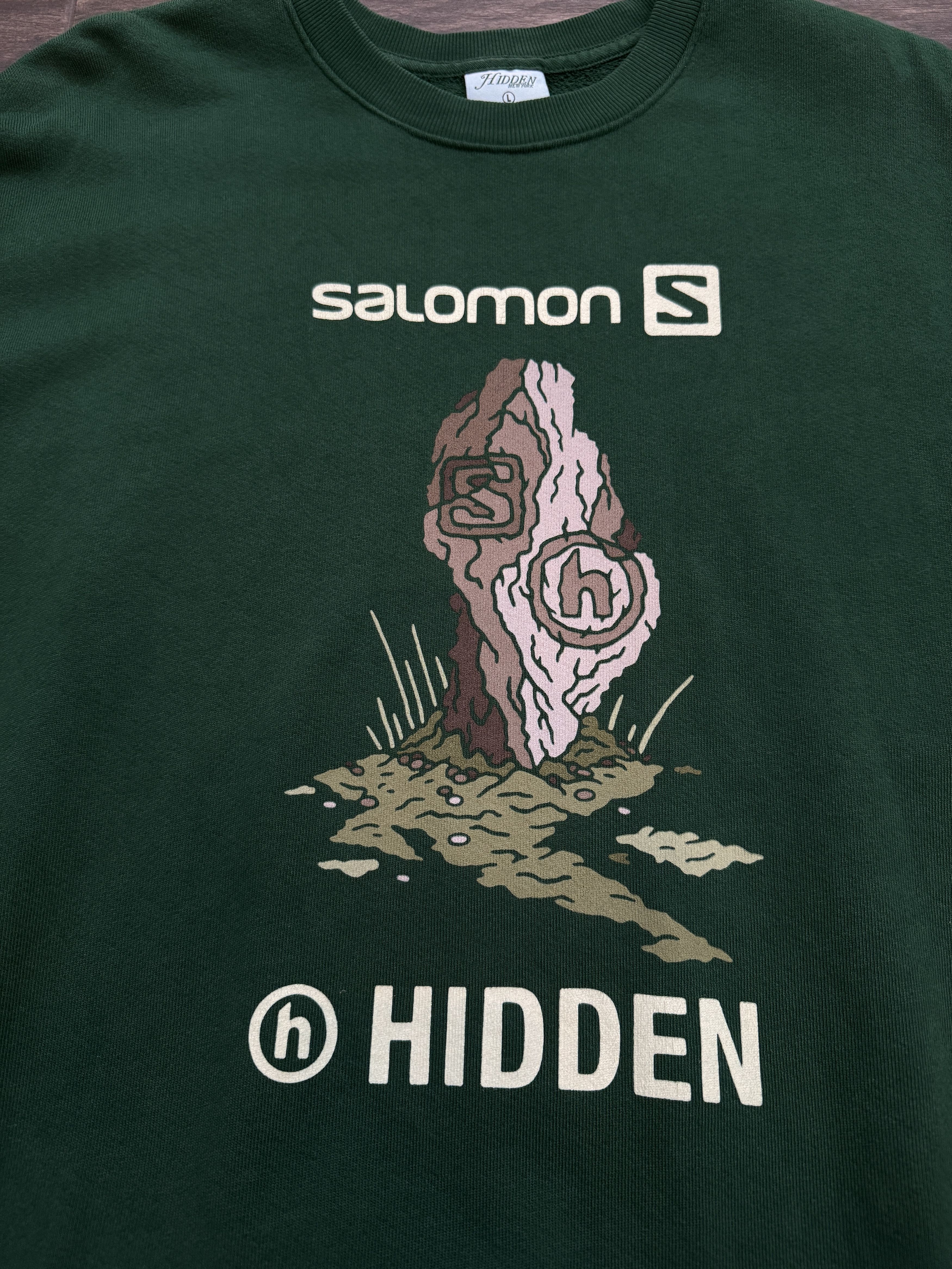 HIDDEN × Salomon Salomon HIDDEN NY Logo Crewneck Green Size US L / EU 52-54 / 3 - 2 Thumbnail