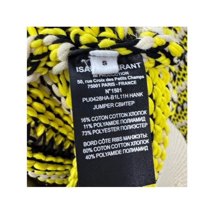 Isabel Marant Isabel Marant Hank Crewneck SweaterYellow Men's Size Small Size US S / EU 44-46 / 1 - 6 Thumbnail