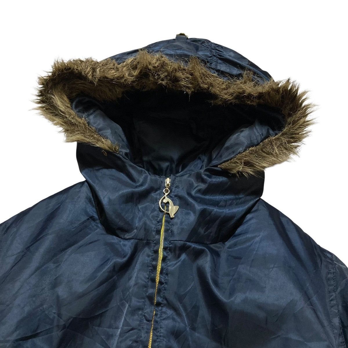 If Six Was Nine BABY PHAT - Vtg Puffer Zip Hoodie Fur Y2K Jacket Vkei Style Size US M / EU 48-50 / 2 - 4 Thumbnail