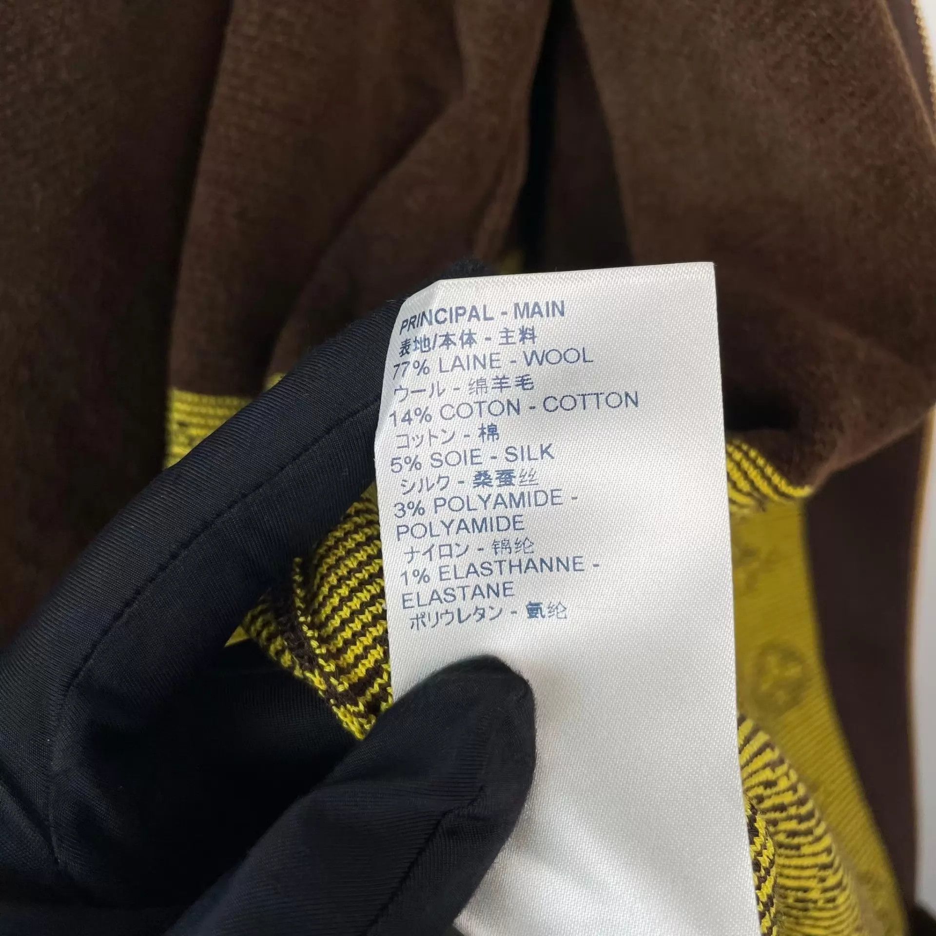 Louis Vuitton LV Monogram wool colorblocked jacket 260306LJYJY02 Size US XXS / EU 40 - 6 Thumbnail