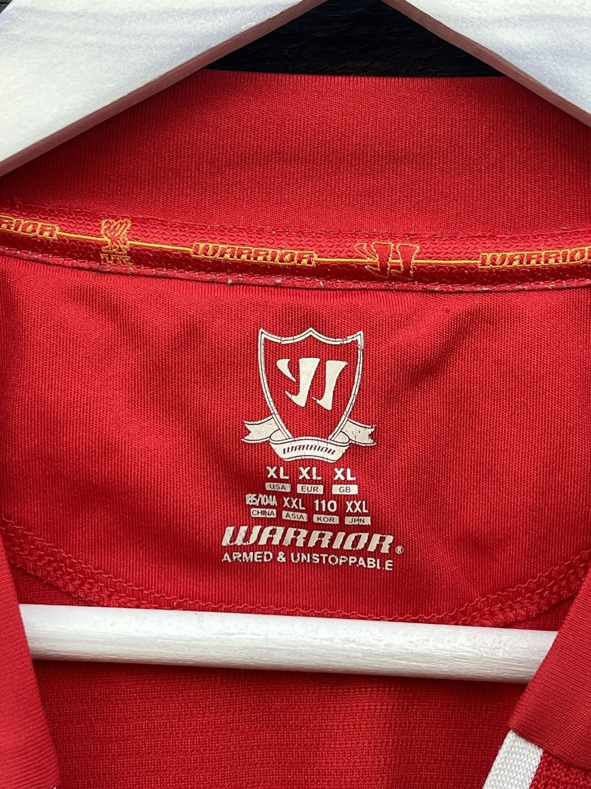 Warrior 2013 Warrior Liverpool red soccer jersey Size US XL / EU 56 / 4 - 7 Thumbnail