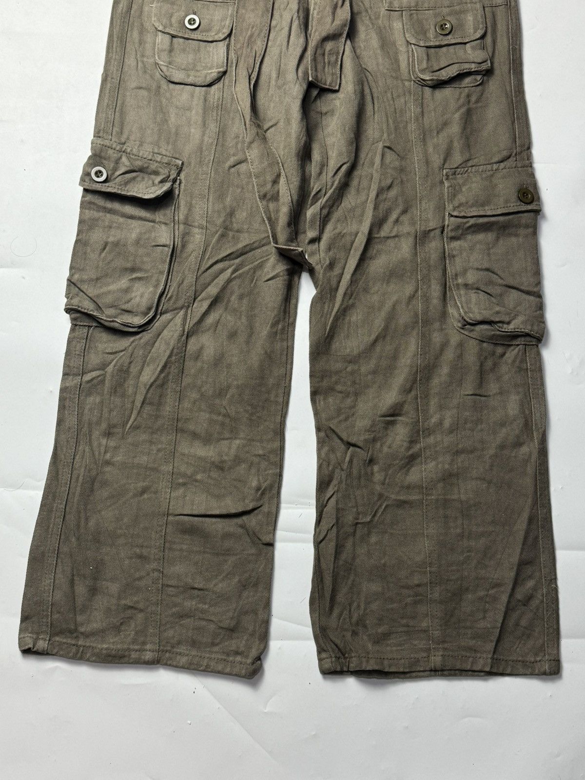 Le Grande Bleu (L.G.B.) flared cargo pants japanese lgb goa styled Size US 30 / EU 46 - 4 Thumbnail