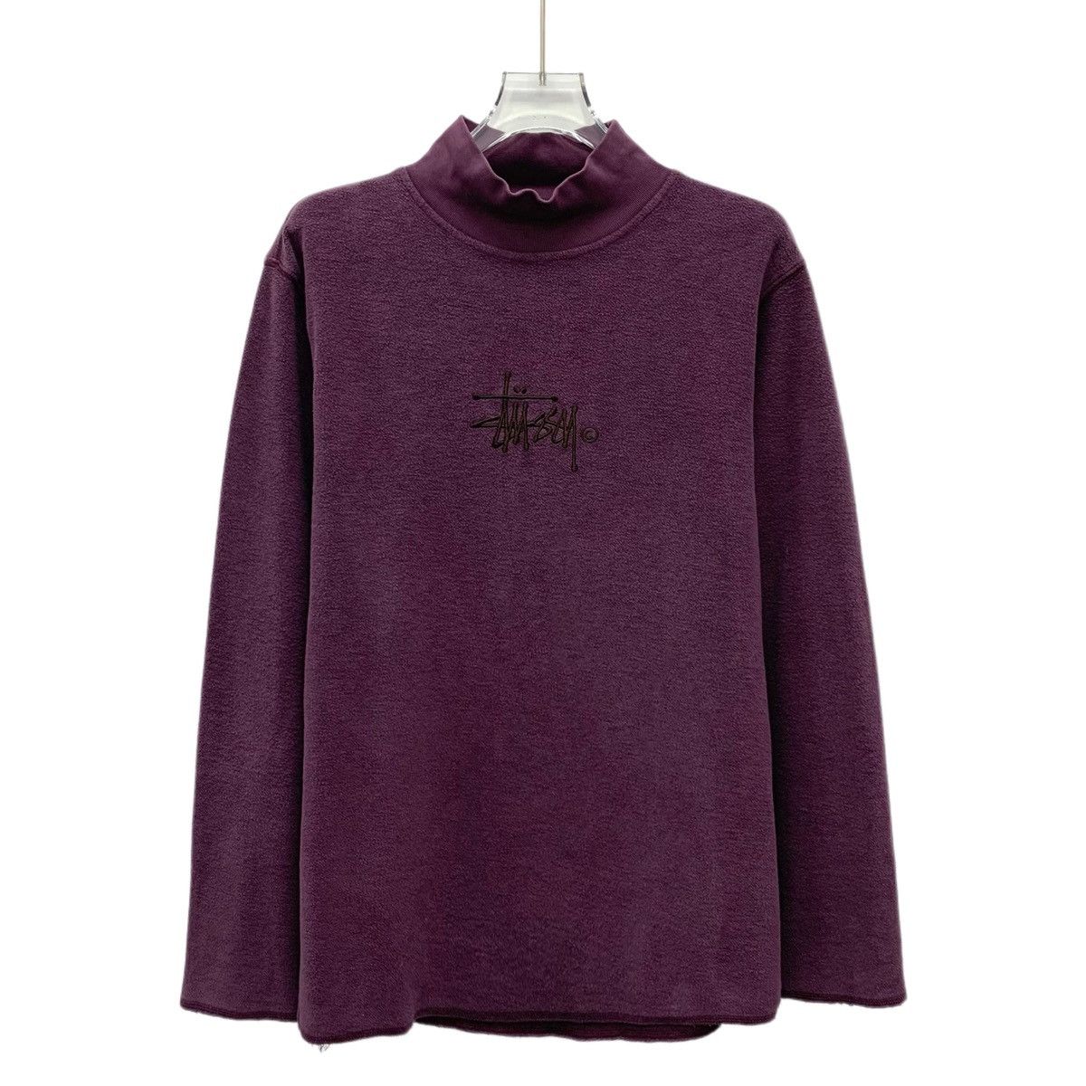 Stussy Stussy Cotton Mock Neck Long Sleeve Knit Sweater K26WX Size S / US 4 / IT 40 - 1 Thumbnail